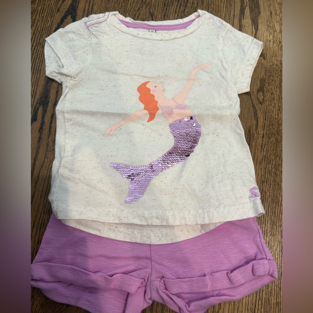 Joules Mermaid Sequin outfit 3y